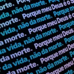 Fundo animado Oceano Profundo Ticker para projeção de adoração