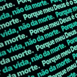 Fundo animado Jardim Elétrico Ticker para projeção de adoração