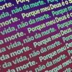 Fundo animado Orquídea Ultravioleta Ticker para projeção de adoração