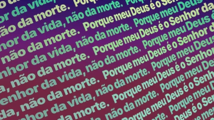 Fundo animado Orquídea Ultravioleta Ticker para projeção de adoração