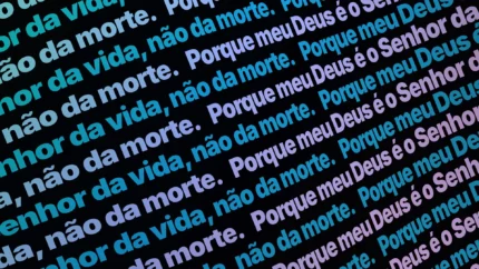 Fundo animado Oceano Profundo Ticker para projeção de adoração
