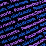 Fundo animado Roxo Sólido Ticker para projeção de adoração