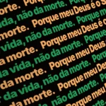 Fundo animado Laranja Sólido Ticker para projeção de adoração