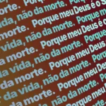 Imagem fixa Coral Solar Ticker com texto incorporado para projeção na igreja