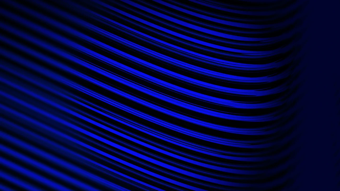 Líneas Onduladas Azul Eléctrico sobre Negro