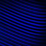 Líneas Onduladas Azul Eléctrico sobre Negro Still