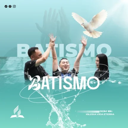 modelo de Batismo com Cor Água-marinha | Design Moderno 1:1 para Redes Canva — miniatura, 1:1