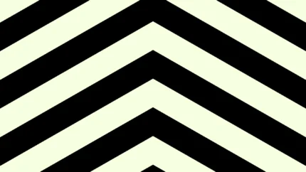 Franjas Anchas en Chevron Blanco y Negro