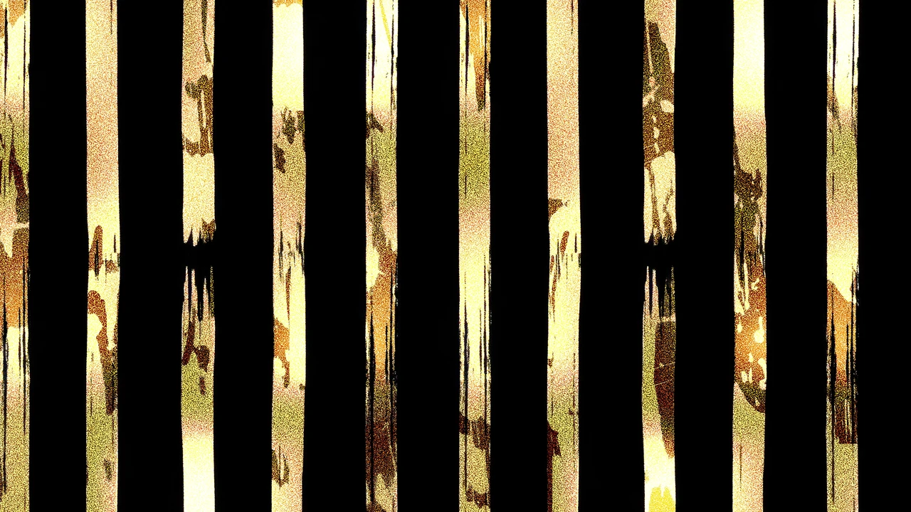 Pinceladas Doradas Verticales sobre Fondo Negro | Fondo Animado Abstracto para Alabanza, Proyección y Transmisión de Iglesia Pinceladas Doradas Verticales sobre Fondo Negro Still