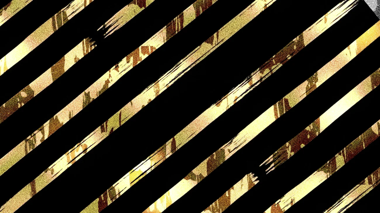 Trazos Dorados Diagonales con Reflejos Metálicos